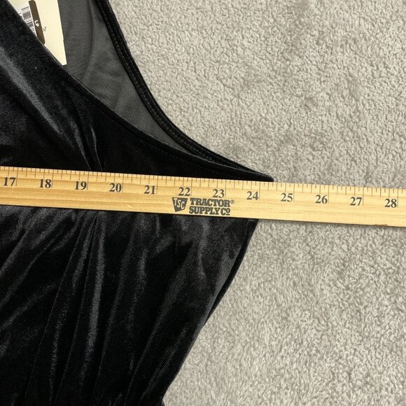 New Women’s Size XXL Black Velvet Jumpsuit High neck Halter A New Day 1605 - Picture 7 of 11